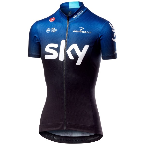 TEAM SKY 2019 Damen Fahrradbekleidung Radtrikot 2BGP5