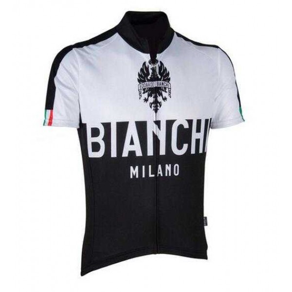 2016 BIANCHI-MILANO NALON Fahrradbekleidung Radtrikot Schwarz weiß VOCVM