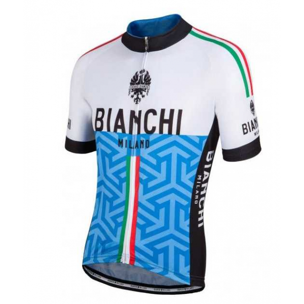 2017 Milano Bianchi Fahrradtrikot Radsport 008 RBK1F