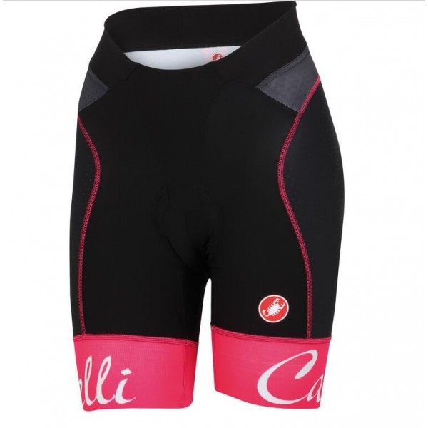 2016 Castelli vrouwen Free Aero Kurz Radhose roze TEDYQ