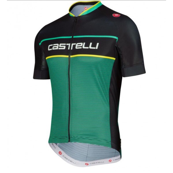 2016 Castelli Exclusive Fahrradbekleidung Radtrikot grün PS3GA