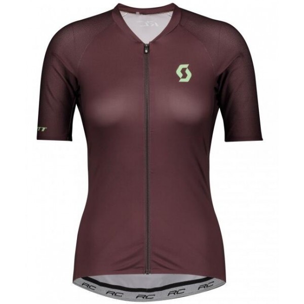 Damen SCOTT RC Premium 2020 Radtrikot kurzarm Braun