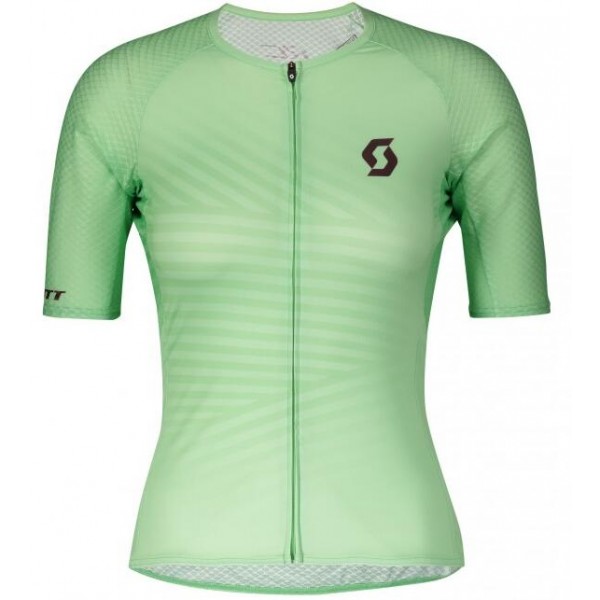 Damen SCOTT RC Premium Climber 2020 Radtrikot kurzarm Grün