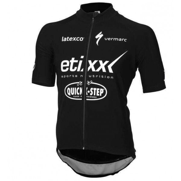 2016 Etixx-Quick Step Radtrikot Kurzarm Sprot Schwarz weiß MBN9O