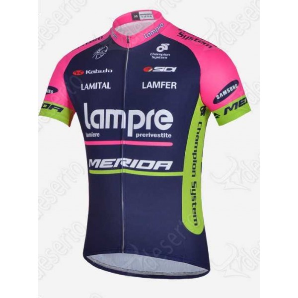 Lampre Merida 2014 Fahrradtrikot Radsport blau XZI4C