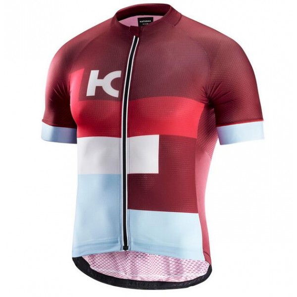 2018 Katusha Superlight Rot Fahrradbekleidung Radtrikot JOVZV