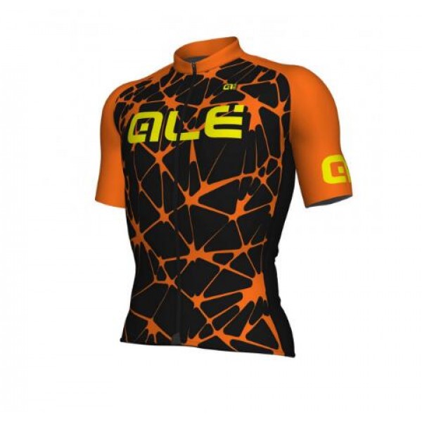 ALE SOLID Cracle orange Fahrradbekleidung Radtrikot TAW7M