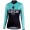 BIANCHI MILANO TERMENO Damen Schwarz/celeste Fahrradbekleidung Radtrikot Langarm UD7T8