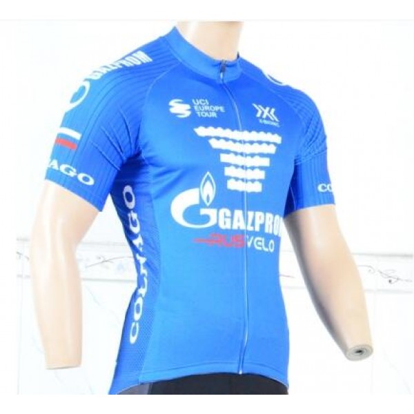 Gazprom-Rusvelo 2018 Fahrradbekleidung Radtrikot U1PD6