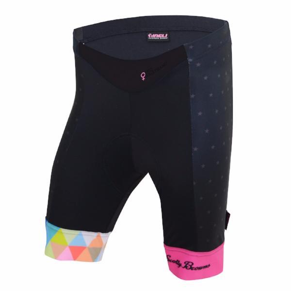 Scotty Browns Pink Prism Kit Damen Kurz Radhose NIRXE