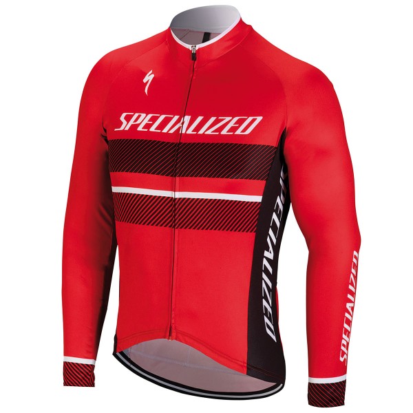 Specialized RBX Comp Logo-Rot Fahrradbekleidung Radtrikot Langarm YP475