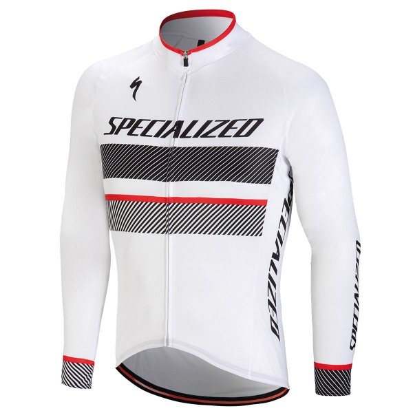 Specialized RBX Comp Logo-weiß Fahrradbekleidung Radtrikot Langarm NHA30