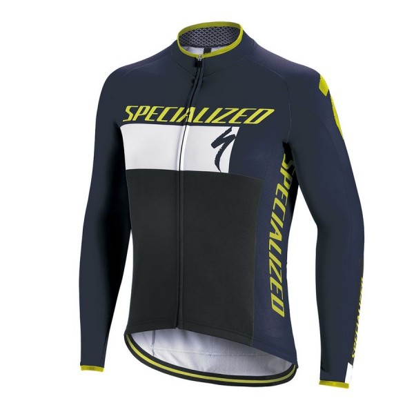 Specialized Element RBX Comp Logo-blau M/L Fahrradbekleidung Radtrikot Langarm YW4I9