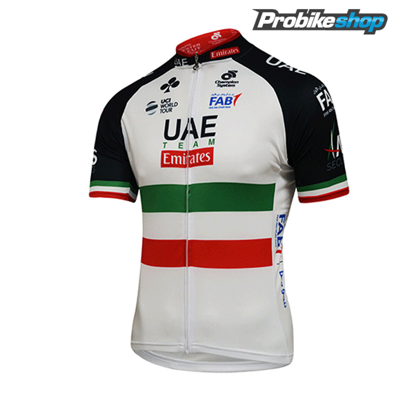 2018 UAE ITALIAN CHAMPION Fahrradbekleidung Radtrikot Langarm W013G