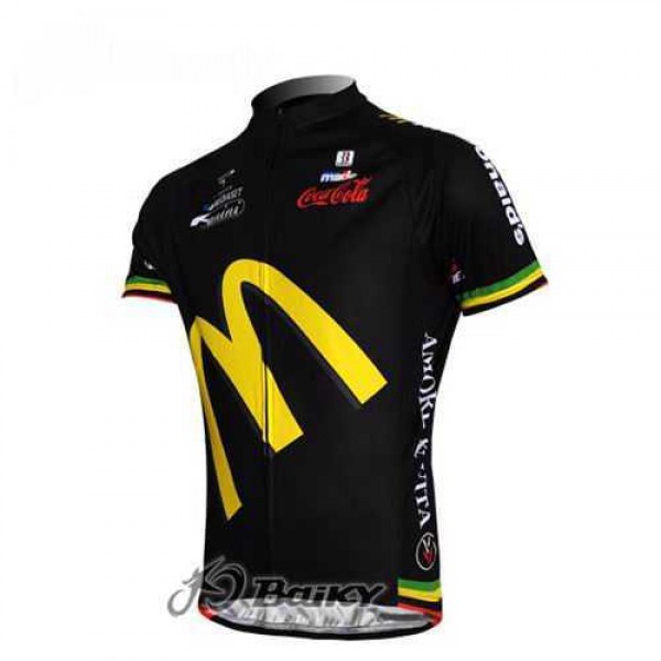 McDonald Legea Pro Team Fahrradtrikot Radsport Schwarz Z2KOD