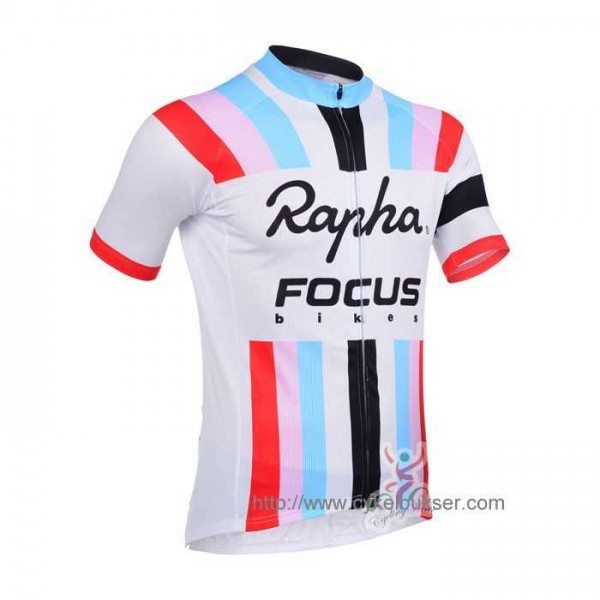 Teams Rapha Focus Fahrradtrikot Radsport weiß URPZ2