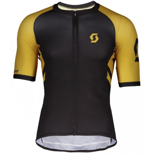 SCOTT RC Premium Climber 2020 Radtrikot kurzarm Schwarz/Gelb