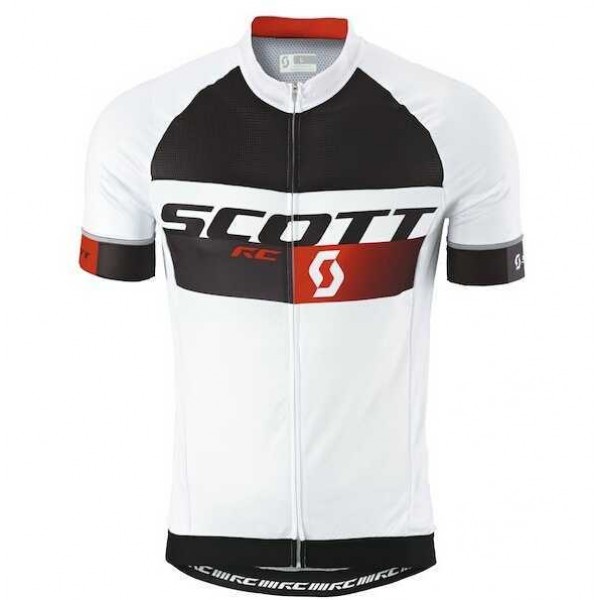 2015 Scott RC Pro Schwarz-weiß-Rot Fahrradtrikot Radsport XACNC