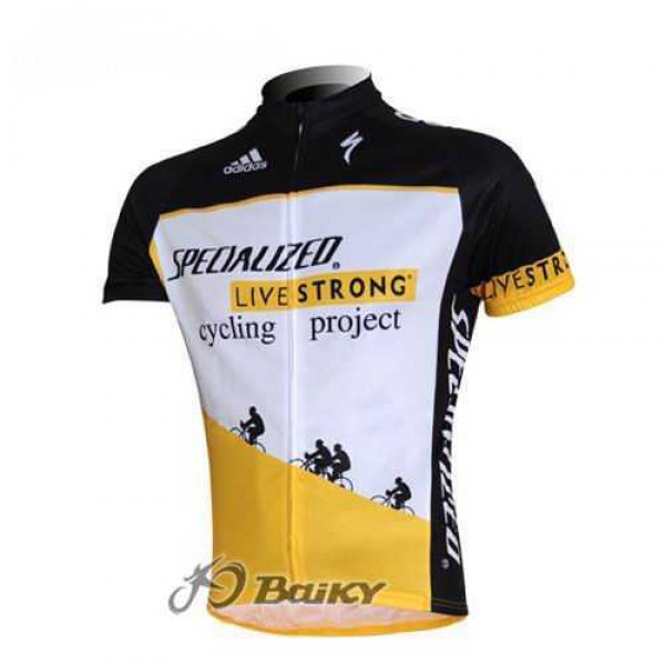 Specialized Livestrong Fahrradtrikot Radsport weiß gelb O7OH8