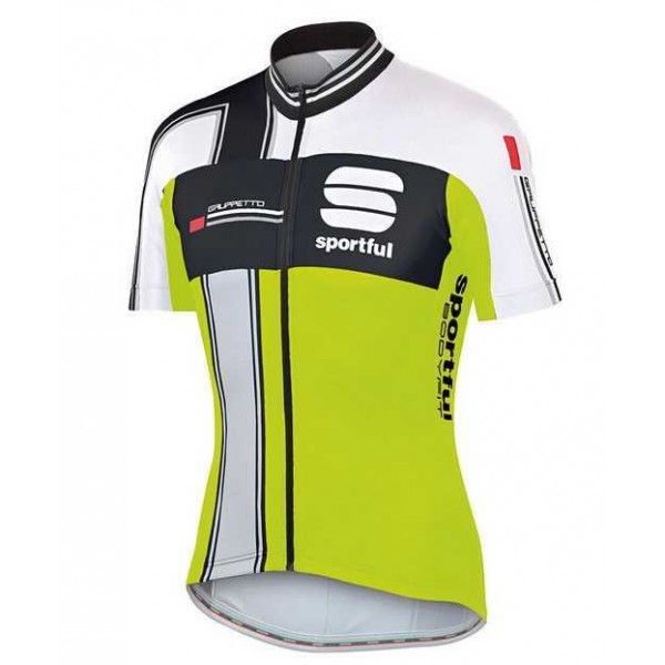 2015 Sportful Schwarz weiß grün Fahrradtrikot Radsport MB8U3