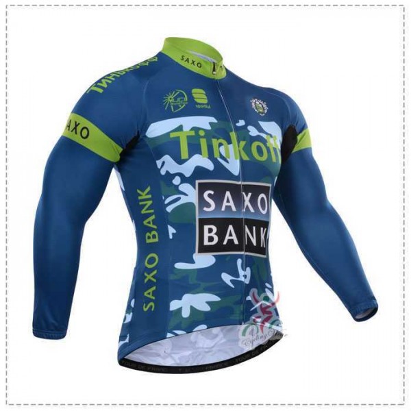 2015 Tinkoff Saxo Bank Camouflage lange mouw grün ZOP6T