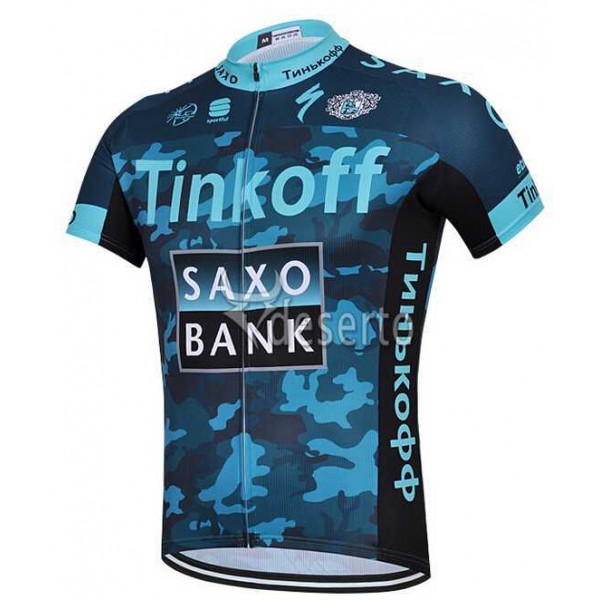 2015 Saxo Bank Tinkoff Fahrradtrikot Radsport Camouflage ONWV6