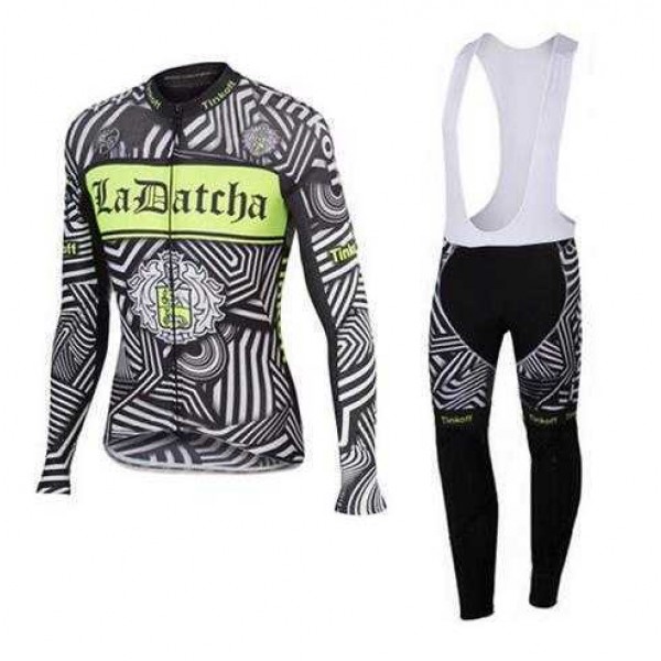 2016 ladatcha tinkoff zebra Fahrradbekleidung Set Langarmtrikot+Lange Trägerhose VDJ9X