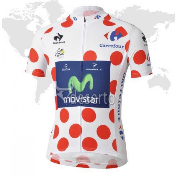 Movistar Tour de France Dot-achtige Fahrradtrikot Radsport MONJ9