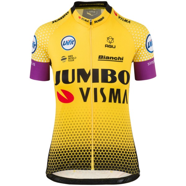 Jumbo Visma 2019 Damen Fahrradbekleidung Radtrikot Q096F