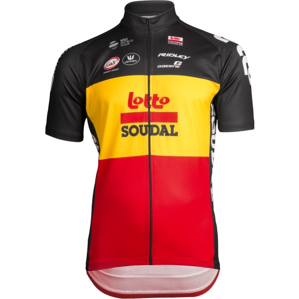 LOTTO SOUDAL belgian time trial champ 2019 Fahrradbekleidung Radtrikot SUSRL