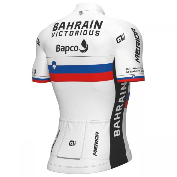 Bahrain Victorious slowenischer Meister 2022 Radtrikot kurzarm-ALE Radsport-Profi-Team