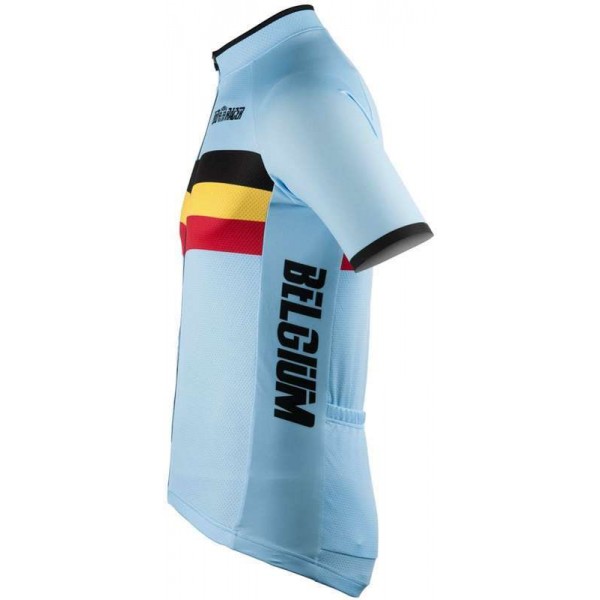 BELGIEN 2022 Radtrikot kurzarm(langer RV)-Radsport-National-Team