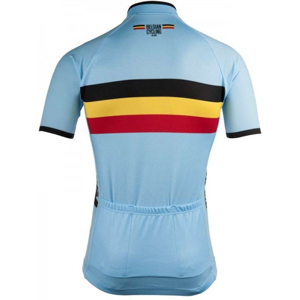 BELGIEN 2022 Radtrikot kurzarm(langer RV)-Radsport-National-Team