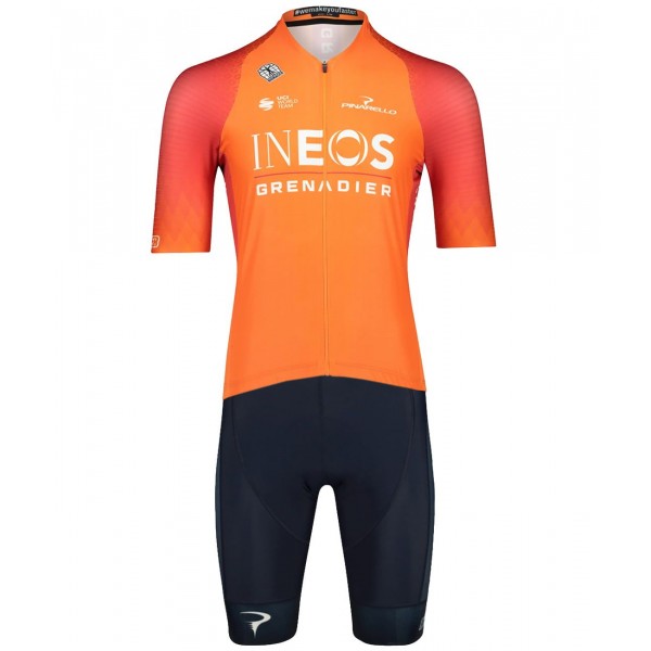 INEOS GRENADIERS 2022 training edition ICON Radtrikot kurzarm(langer RV)-Radsport-Profi-Team