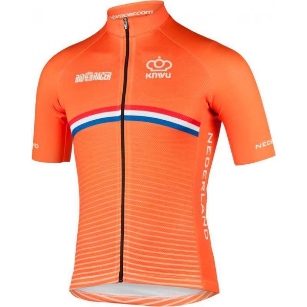 NIEDERLANDE 2022 Set(Radtrikot kurzarm+Trägerhose)-Radsport-National-Team