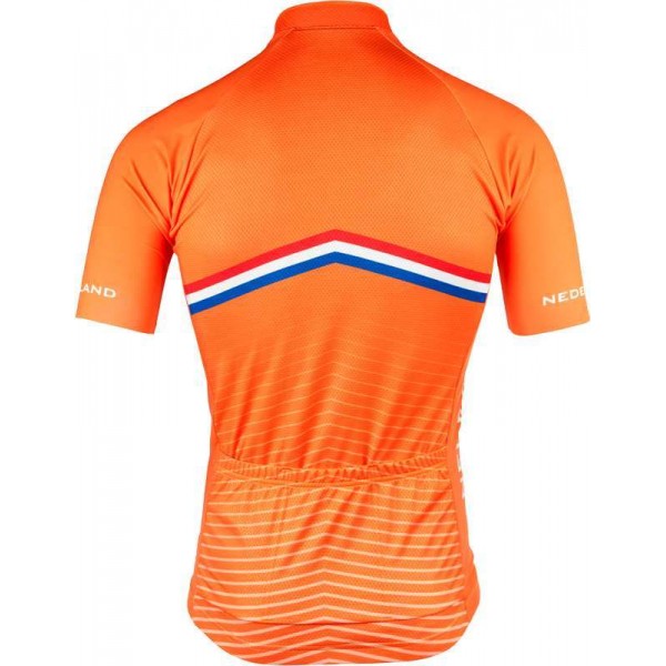 NIEDERLANDE 2022 Radtrikot kurzarm(langer RV)-Radsport-National-Team