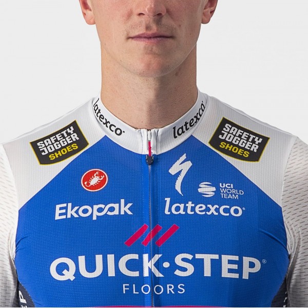 Quick Step-Alpha Vinyl 2022 Competizione Radtrikot kurzarm-Radsport-Profi-Team