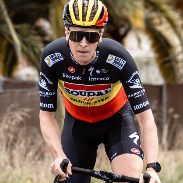 Soudal Quick-Step belgischer Meister 2023 Competizione Radtrikot kurzarm-Radsport-Profi-Team