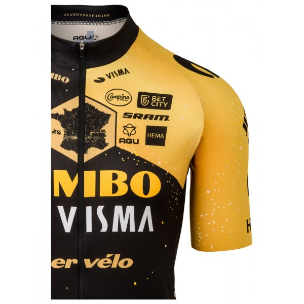 TEAM JUMBO-VISMA Tour de France Edition 2023 Radtrikot kurzarm-Radsport-Profi-Team