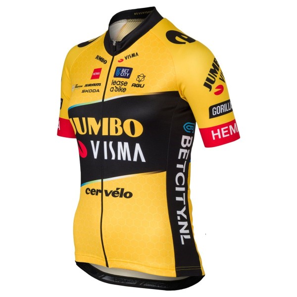 TEAM JUMBO-VISMA 2023 Radtrikot Damen kurzarm-Radsport-Profi-Team