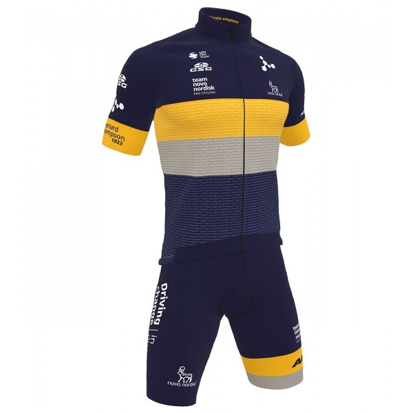 Team Novo Nordisk 2022 Set(Radtrikot+Trägerhose)-Radsport-Profi-Team