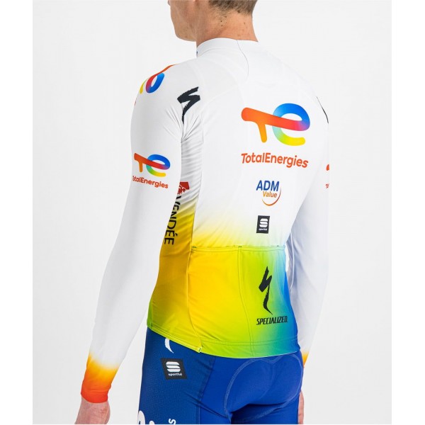 Team TotalEnergies 2022 Radtrikot langarm-Radsport-Profi-Team