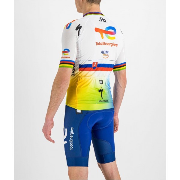 Team TotalEnergies slowakischer Meister Sagan edition 2022 Radtrikot kurzarm-Radsport-Profi-Team