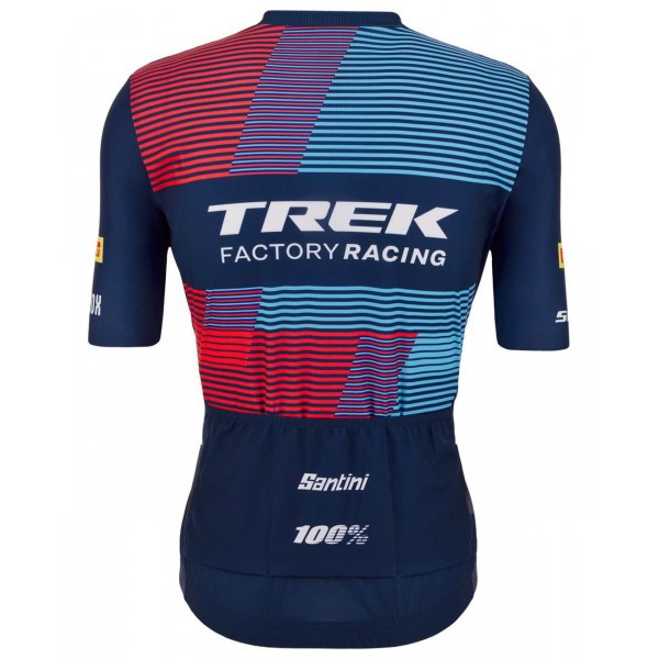 Trek Factory Racing XC 2023 Radtrikot kurzarm(langer Reißverschluss)-Radsport-Profi-Team