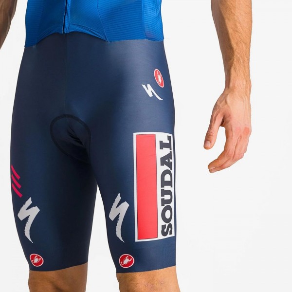 Bekleidung Herren Castelli Soudal Quick-Step 2024 Sanremo BTW Speed Suit einteiler