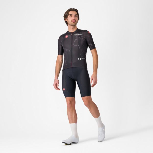 Bekleidung Herren Schwarzes Trikot Giro d'Italia 2025 Competizione 3